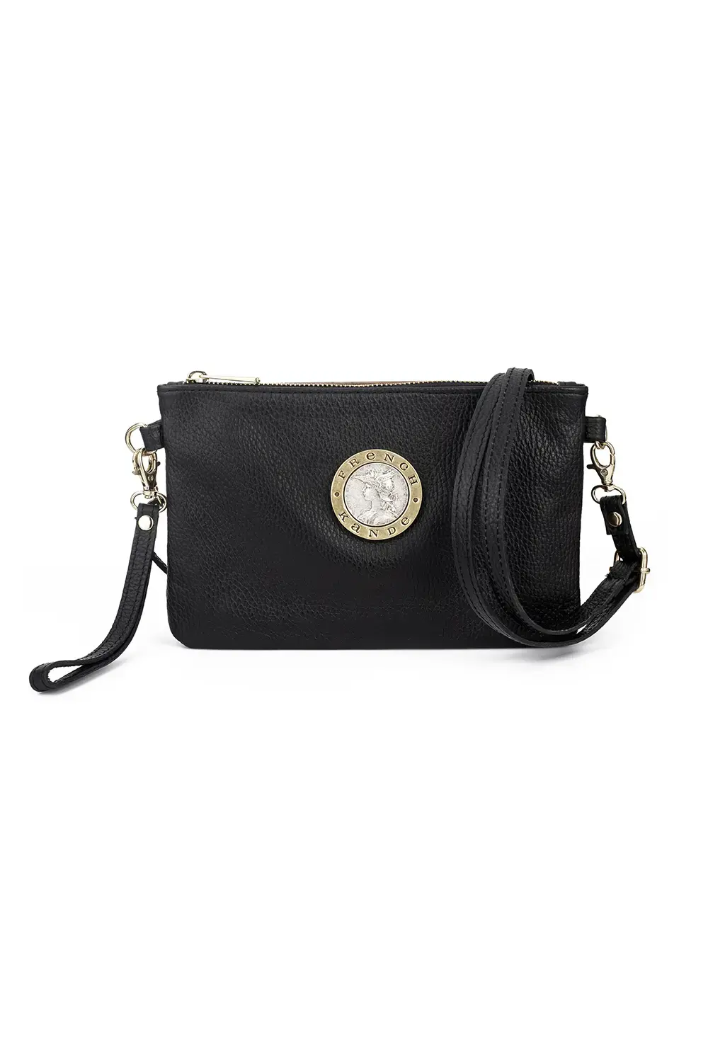 Black Crossbody Bag | French Kande