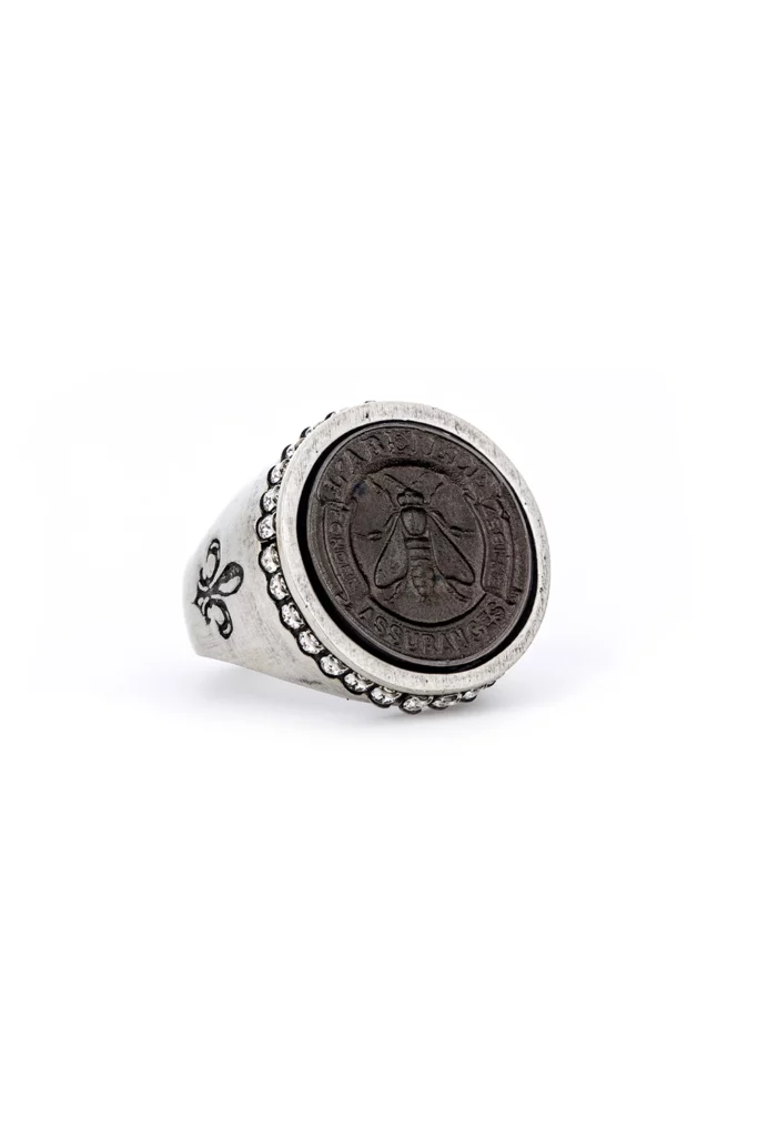 Swarovski Signet Ring - Silver K | French Kande