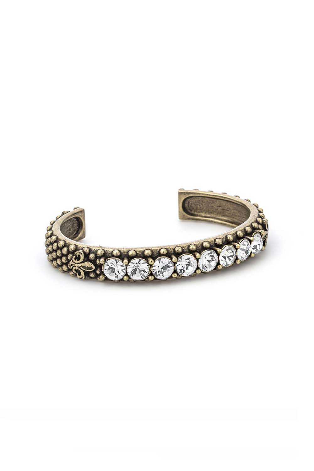 Cuff Bracelet with Austrian Crystal