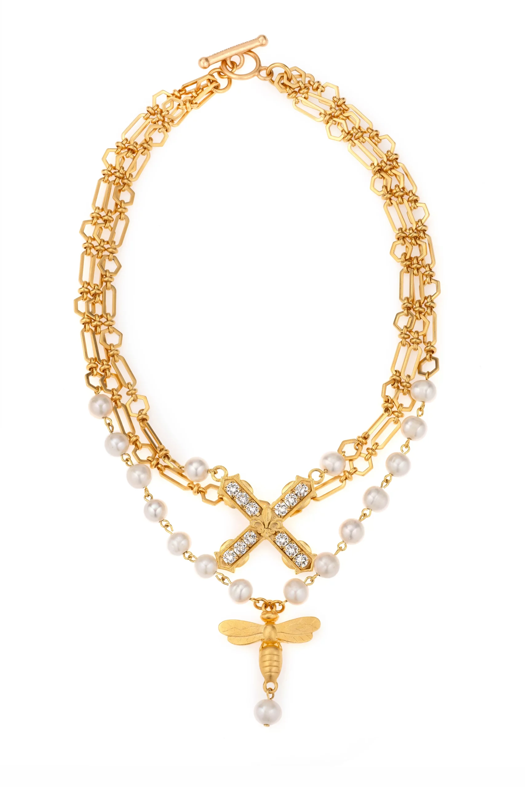 French Kande The Citron freshwater pearls necklace