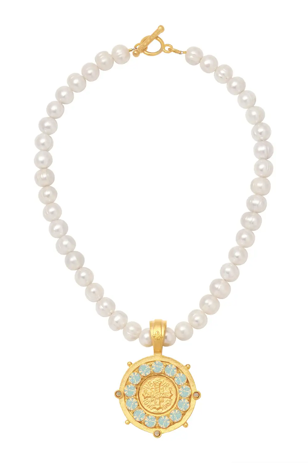 Colette Necklace – Gold Opal
