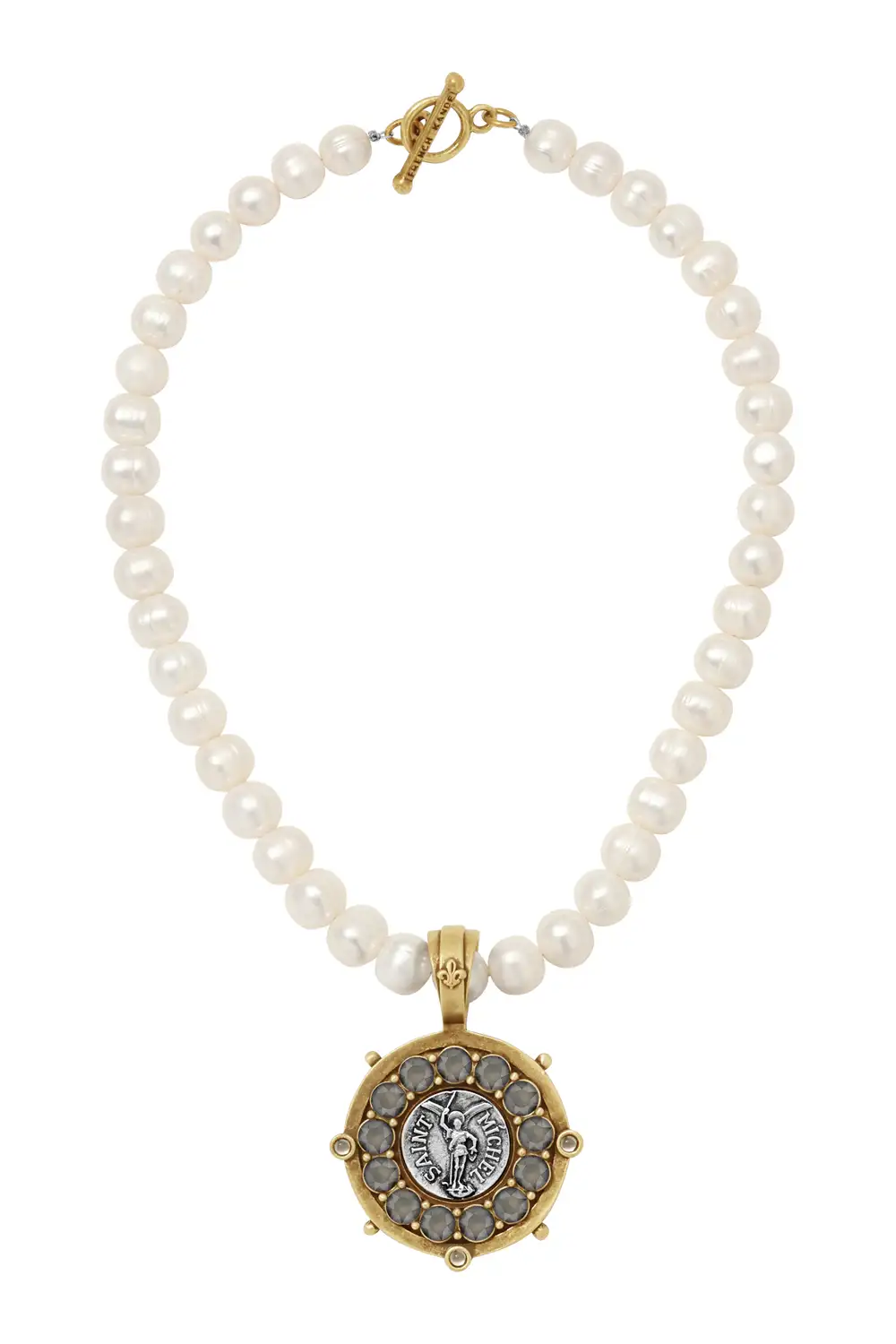 Colette Necklace – Brass Grey