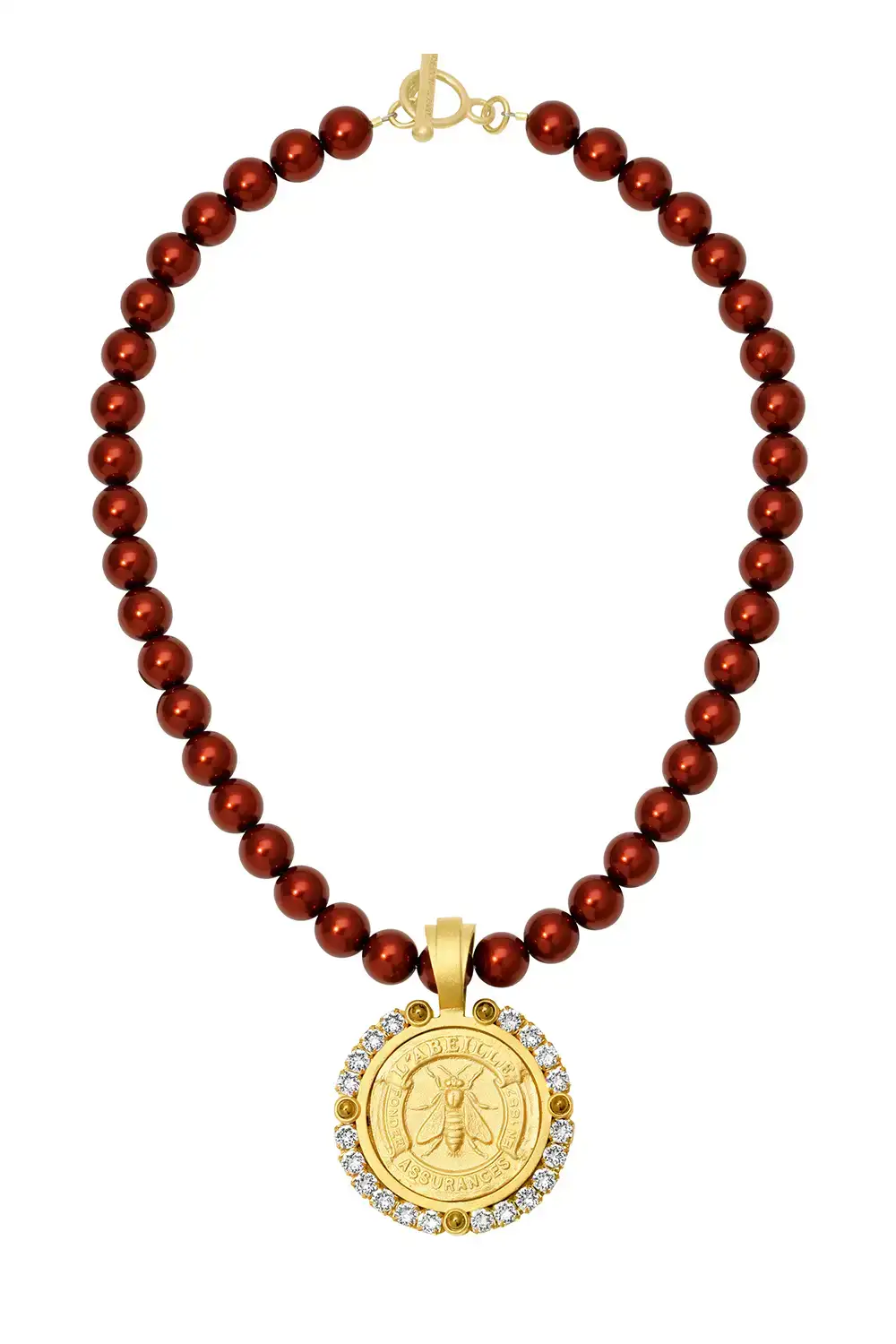 Josephine Necklace - Ruby Pearl