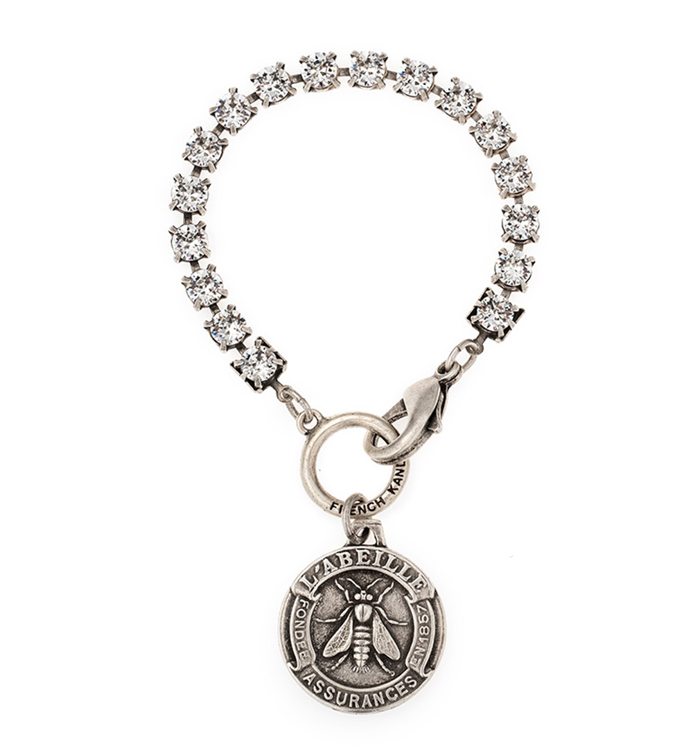AUSTRIAN CRYSTAL WITH ABEILLE MEDALLION